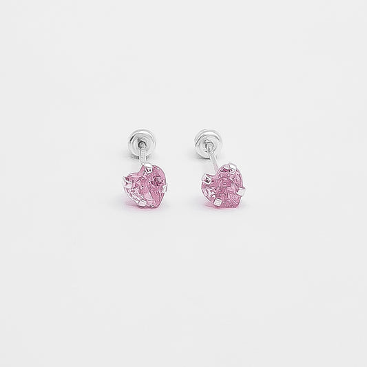 Broquel Corazon #4 Rosa