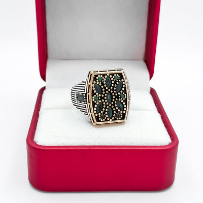 Anillo Hojitas Verde