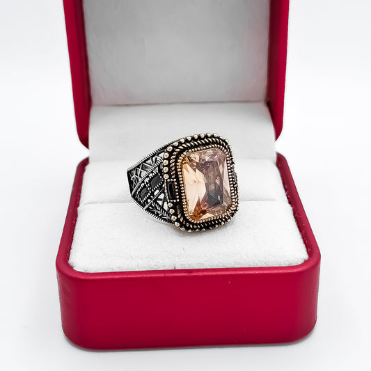 Anillo Zirconia Champagne