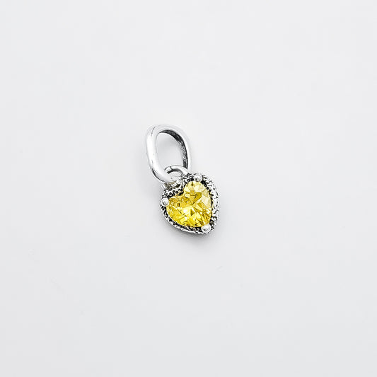 Charm Corazoncito Amarillo