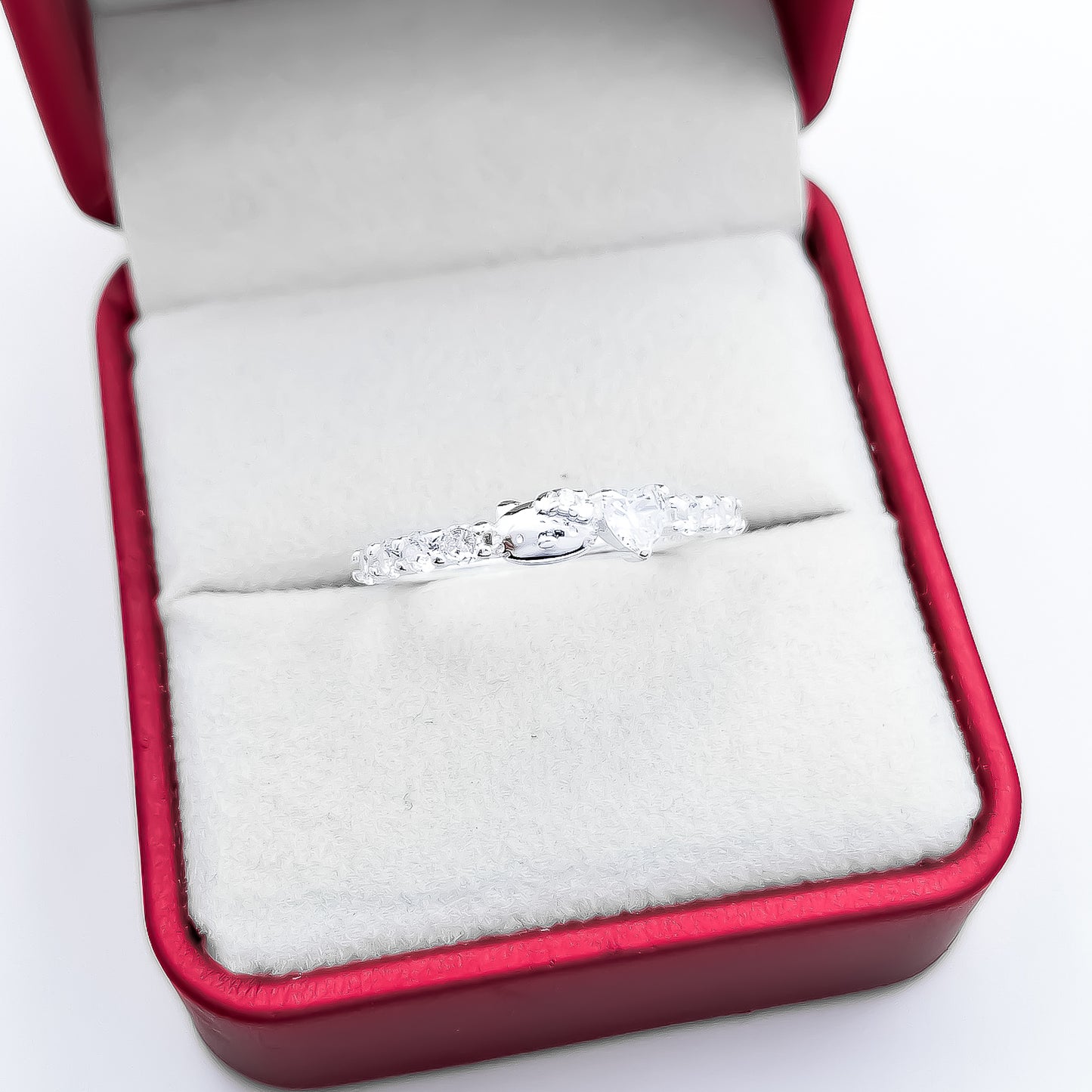 Anillo Hello Kitty Blanco