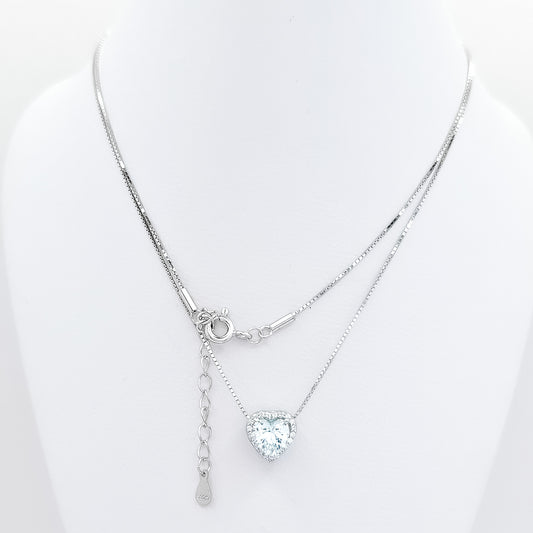 Collar Doble Vista Corazon