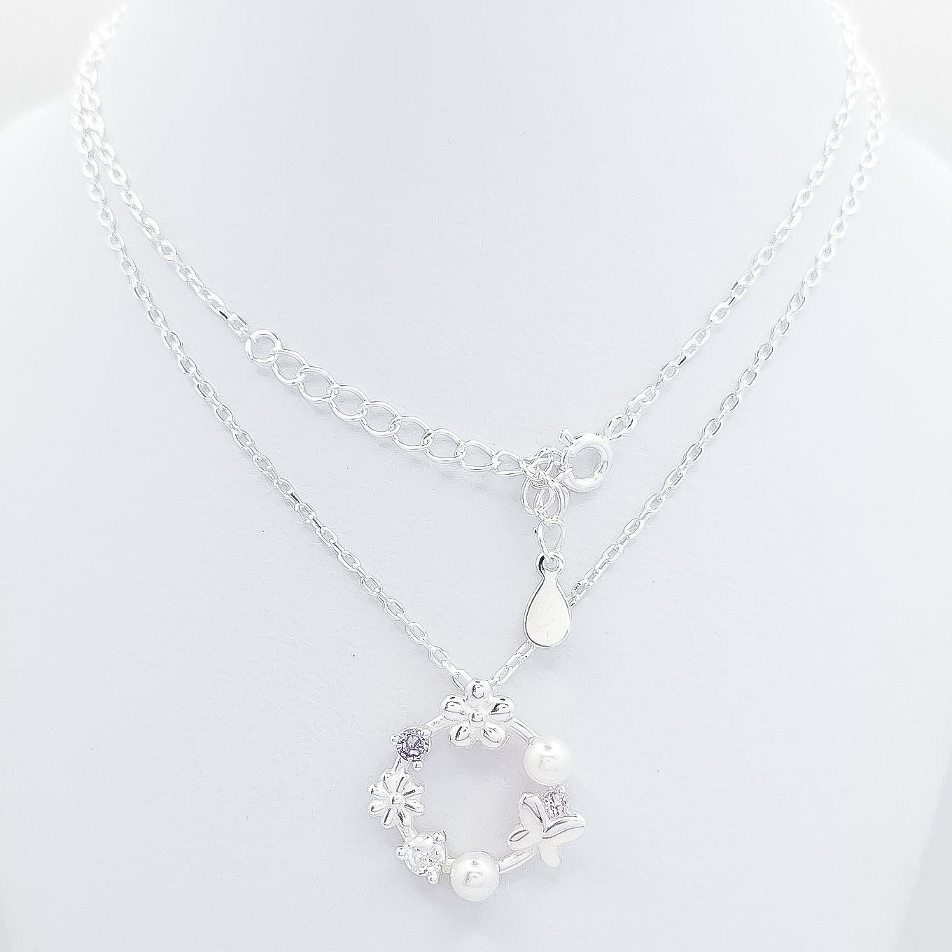 Collar Flores Zirconia