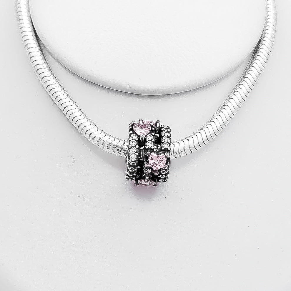 Charm Corazones Zirconia