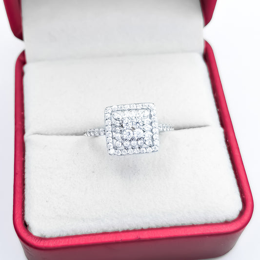 Anillo Cuadro