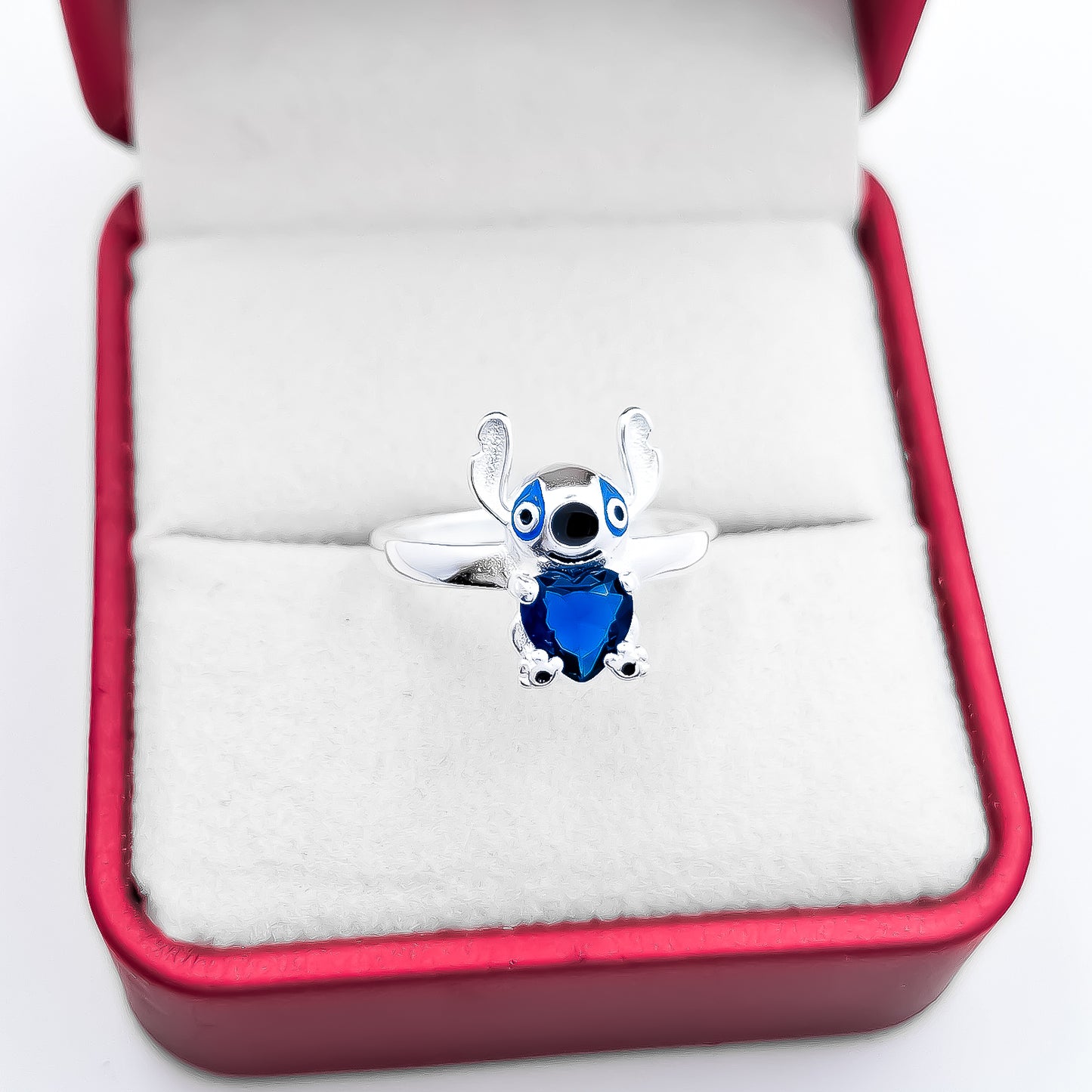 Anillo Stich Corazon Azul