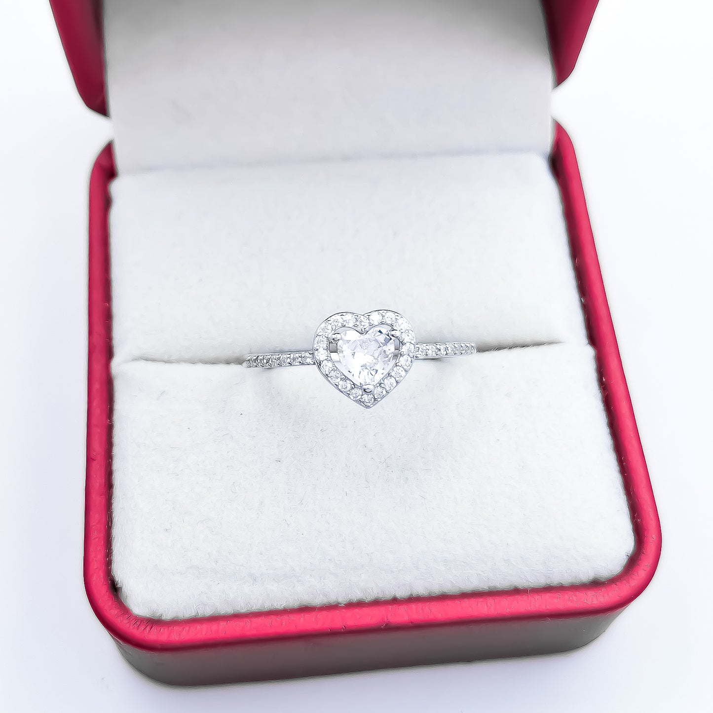 Anillo Corazon Zirconia