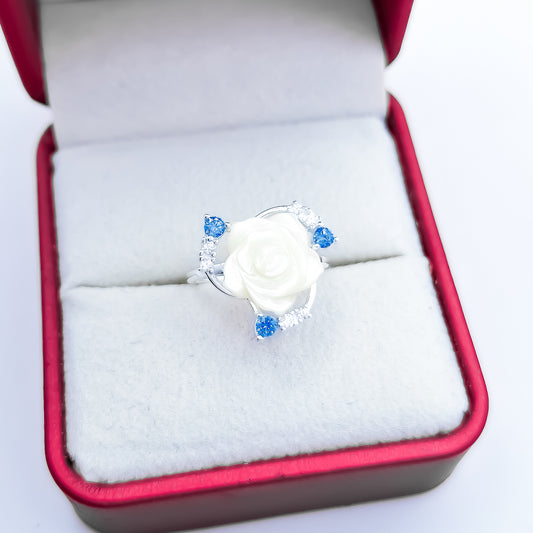 Anillo Flor Blanca