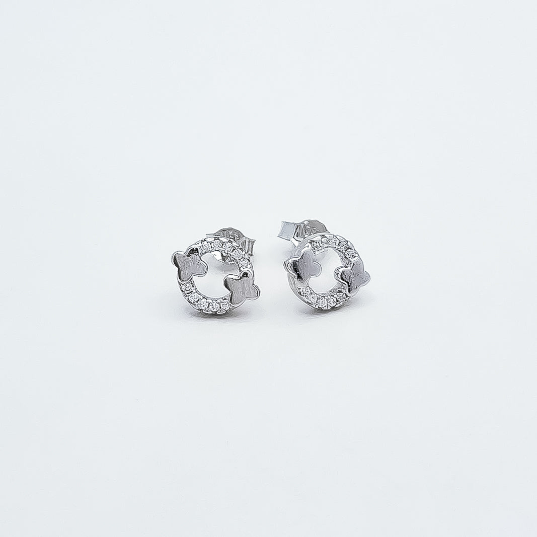 Arete Dos Flores Zirconia