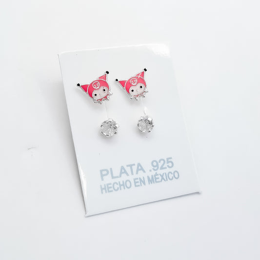 Arete Telefono Kuromi Rosa