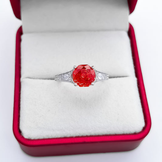 Anillo Zirconia Roja