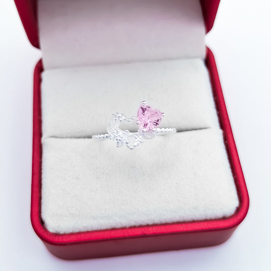 Anillo Corazon Zirconia