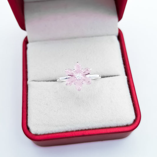 Anillo Flor Rosa