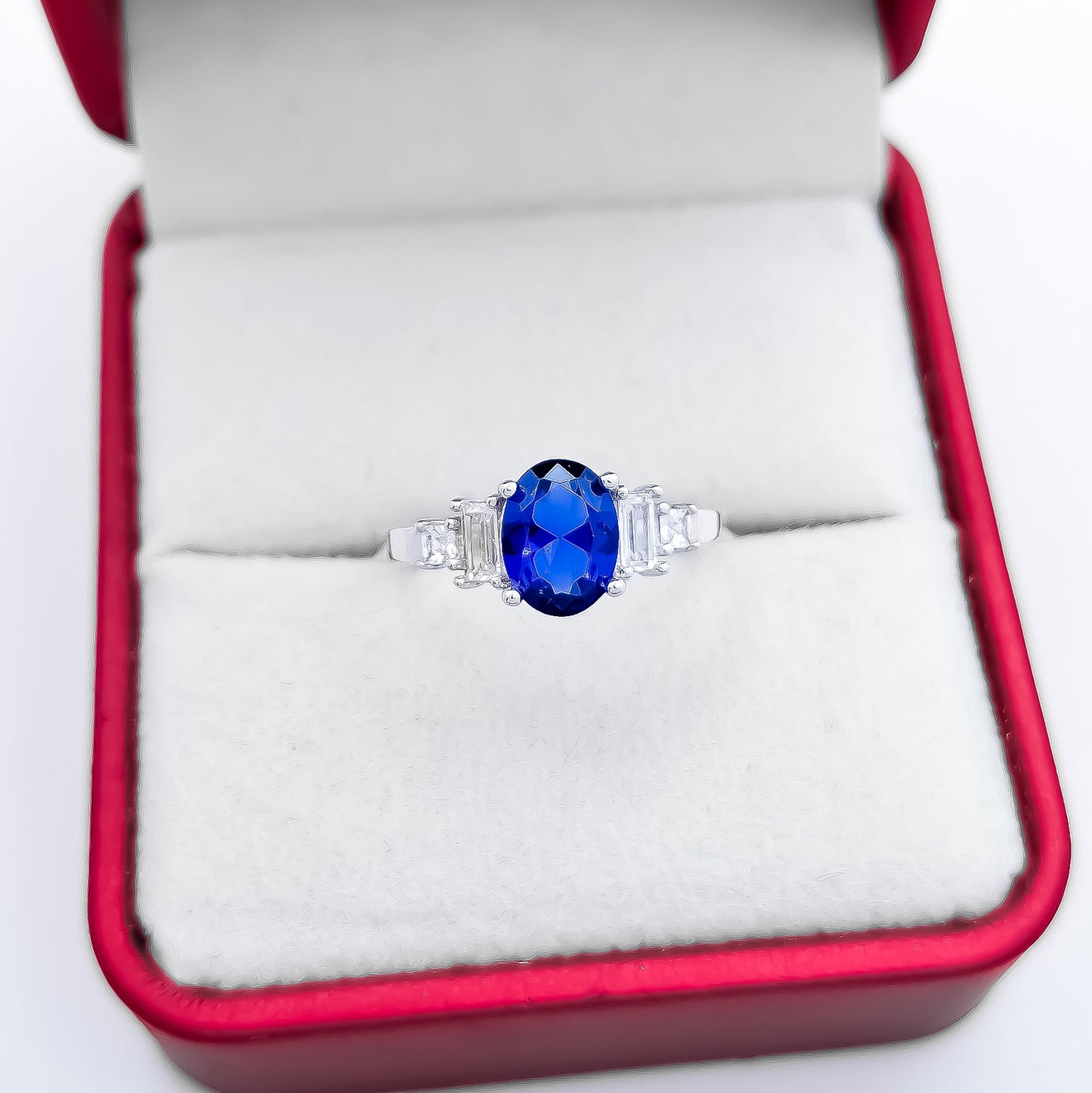 Anillo Zirconia Azul