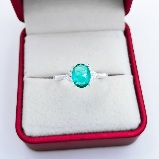 Anillo Zirconia Menta