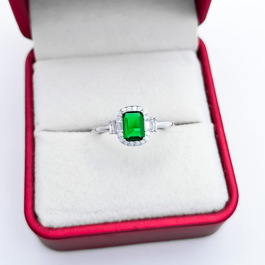 Anillo Verde Zirconia
