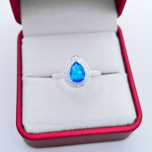 Anillo Gota Azul