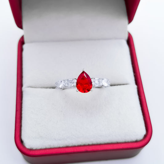 Anillo Gota Roja