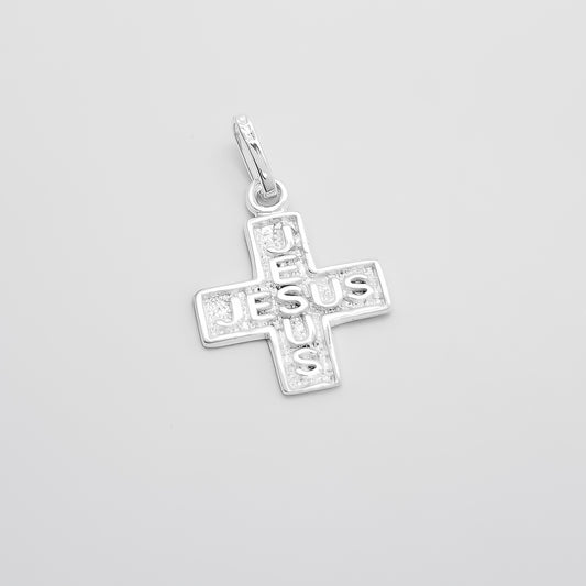 Dije Cruz Jesus Blanco