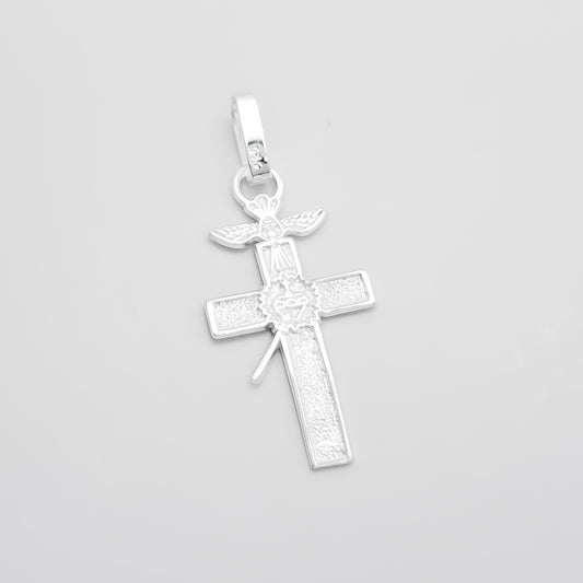 Dije Cruz Apostolado Blanco