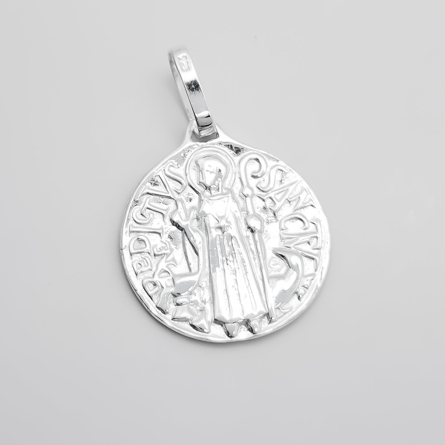 Dije San Benito Pesado Blanco