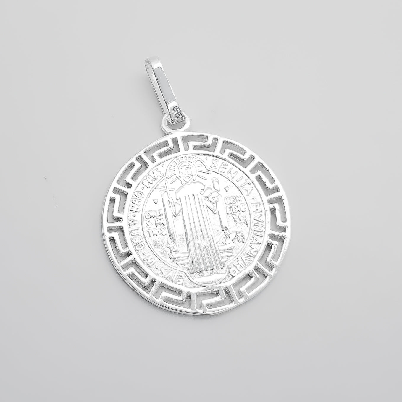 Dije San Benito Grecas Blanco