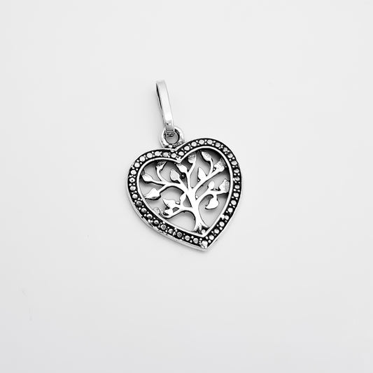 Dije Corazon Arbol de la Vida Pavonado