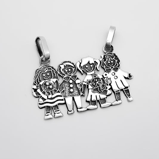 Dije 4 Niñas Pavonado