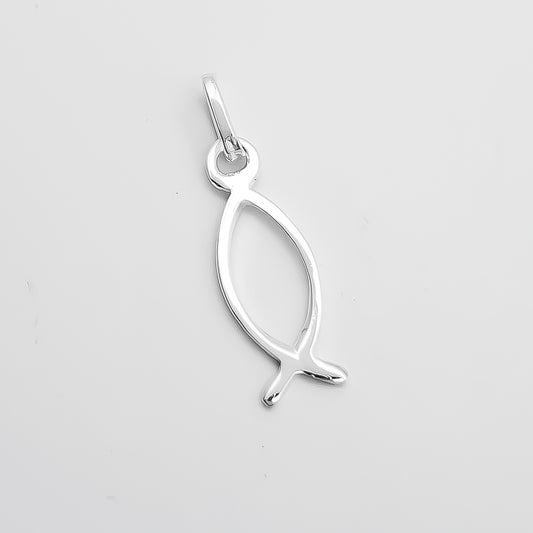 Dije Pez Silueta Blanco