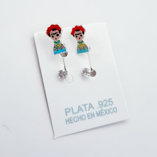 Arete Curvo Frida Khalo