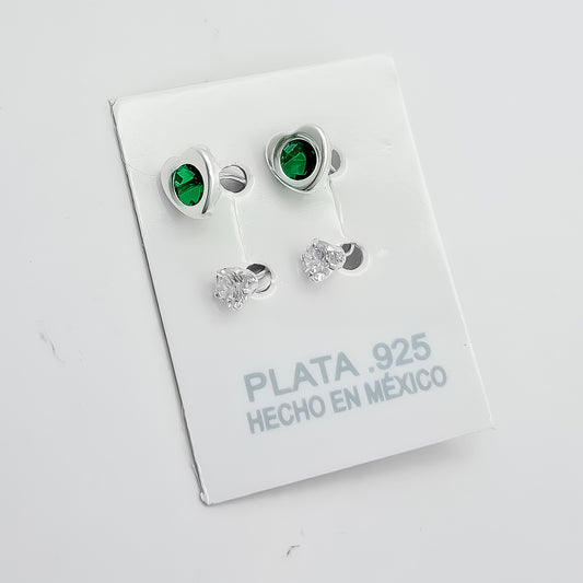 Arete Curvo Corazon Verde