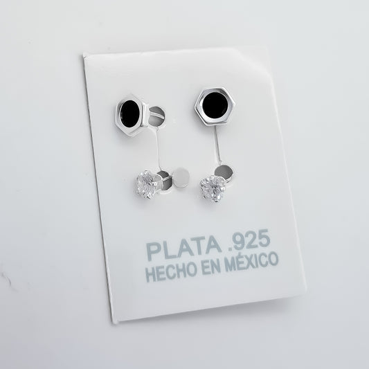 Arete Curvo Hexagono Negro