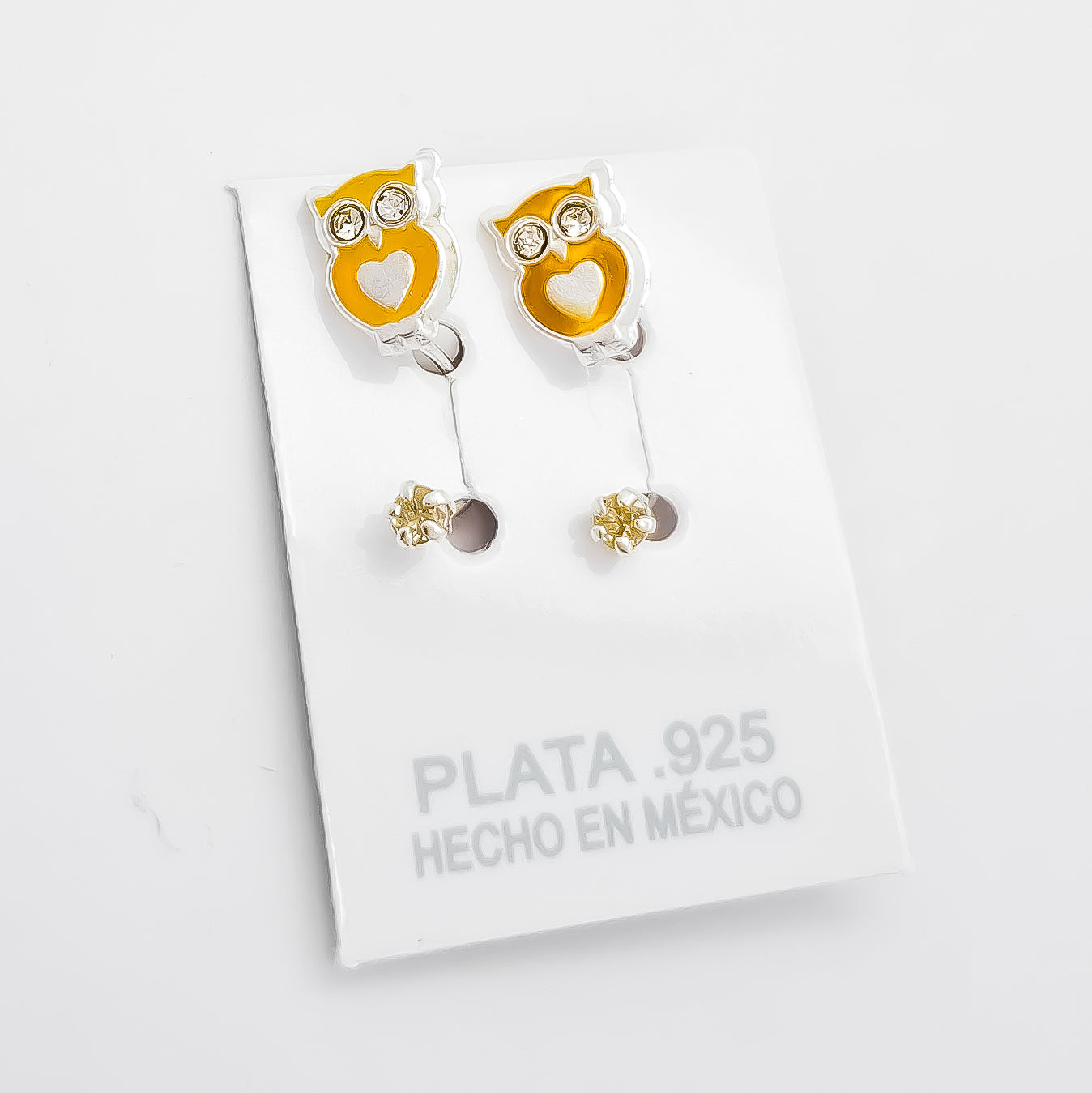 Arete Curvo Buho Amarillo