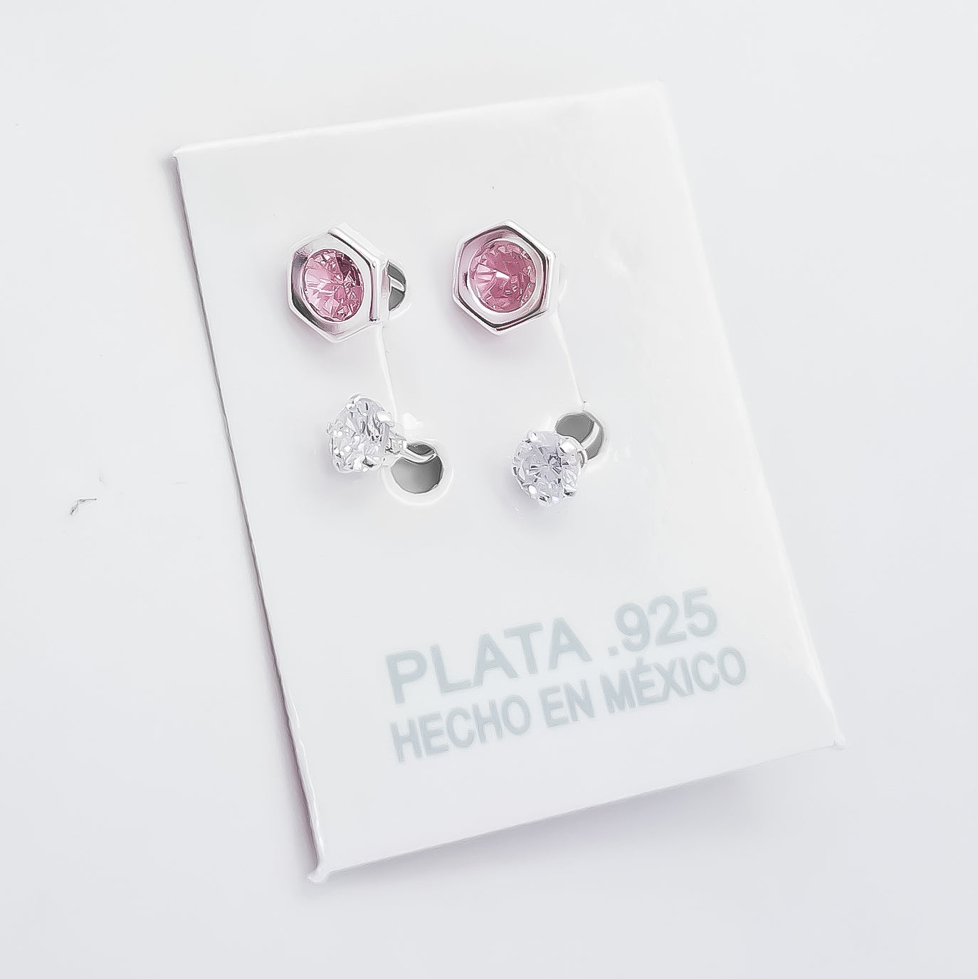 Arete Curvo Hexagono Rosa