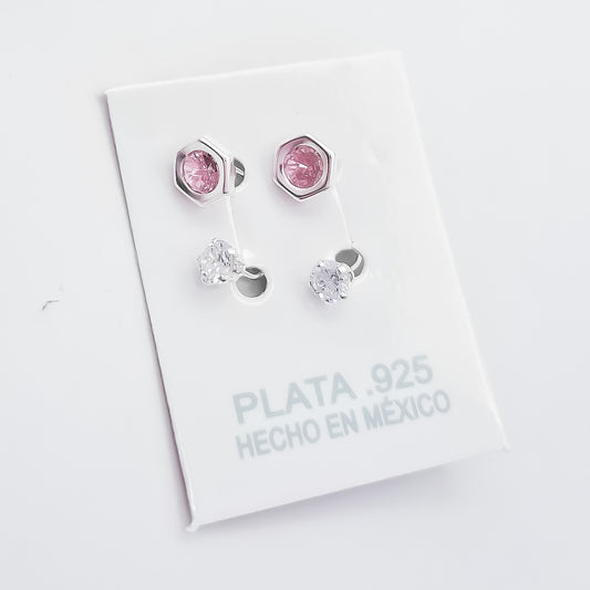 Arete Curvo Hexagono Rosa