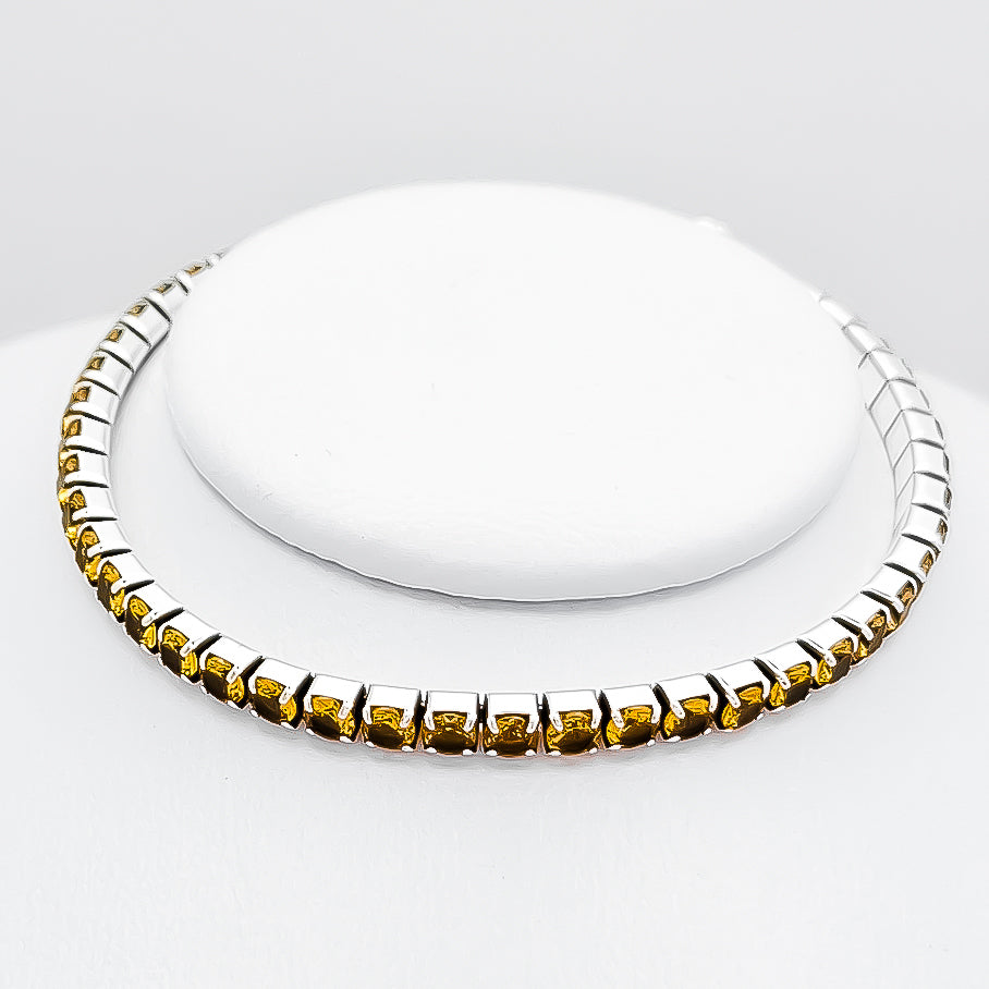 Pulsera Zirconia Amarilla