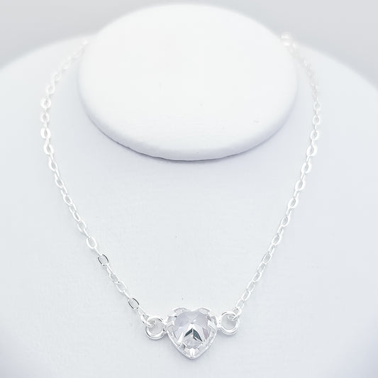 Pulsera Corazon Blanco