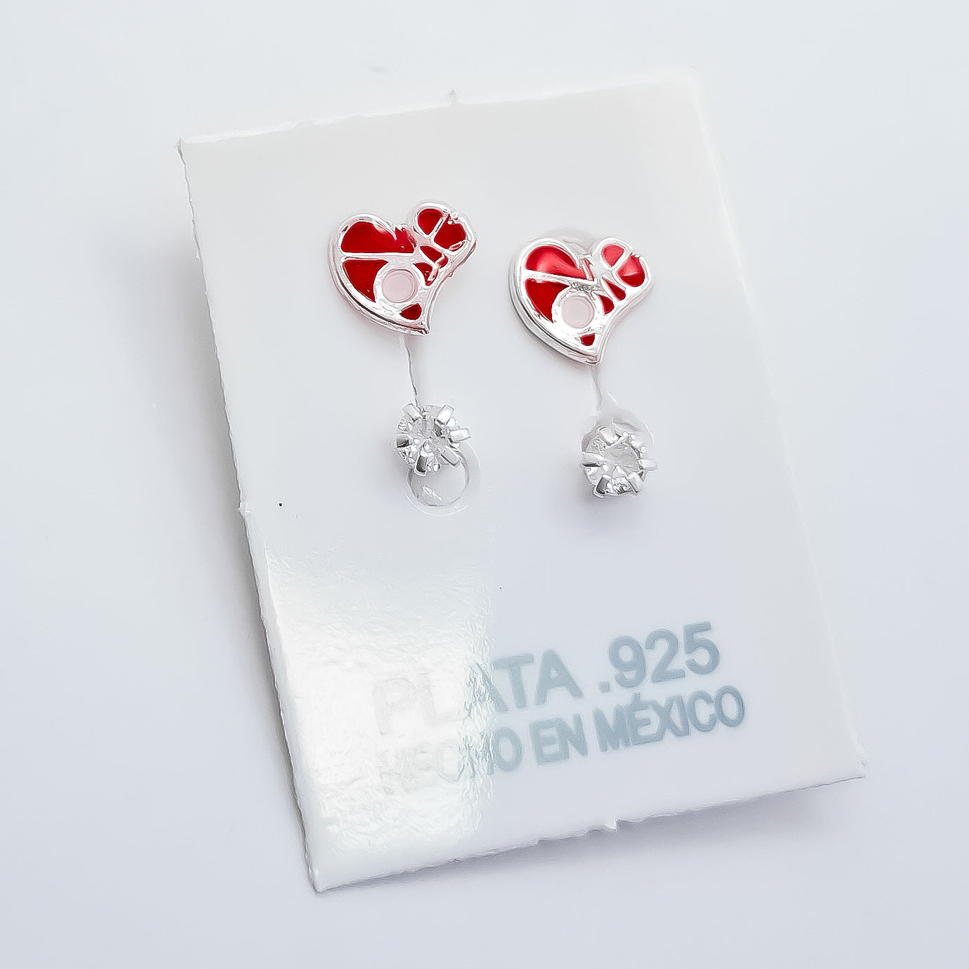 Arete Telefono Rojo Corazon