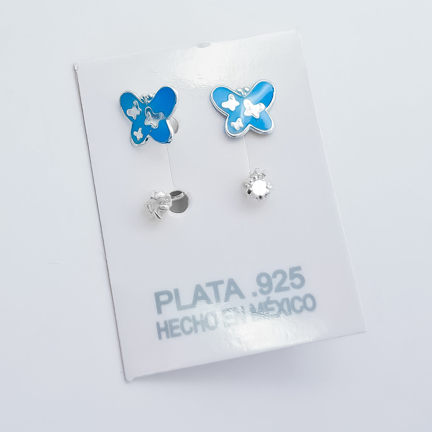 Arete Telefono Mariposa Azul