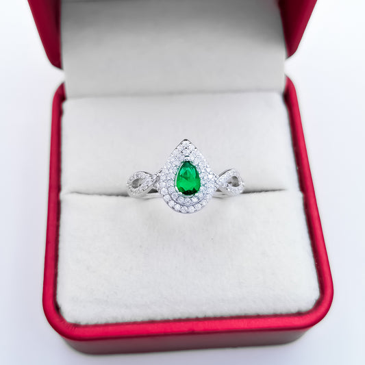 Anillo Zirconia Verde