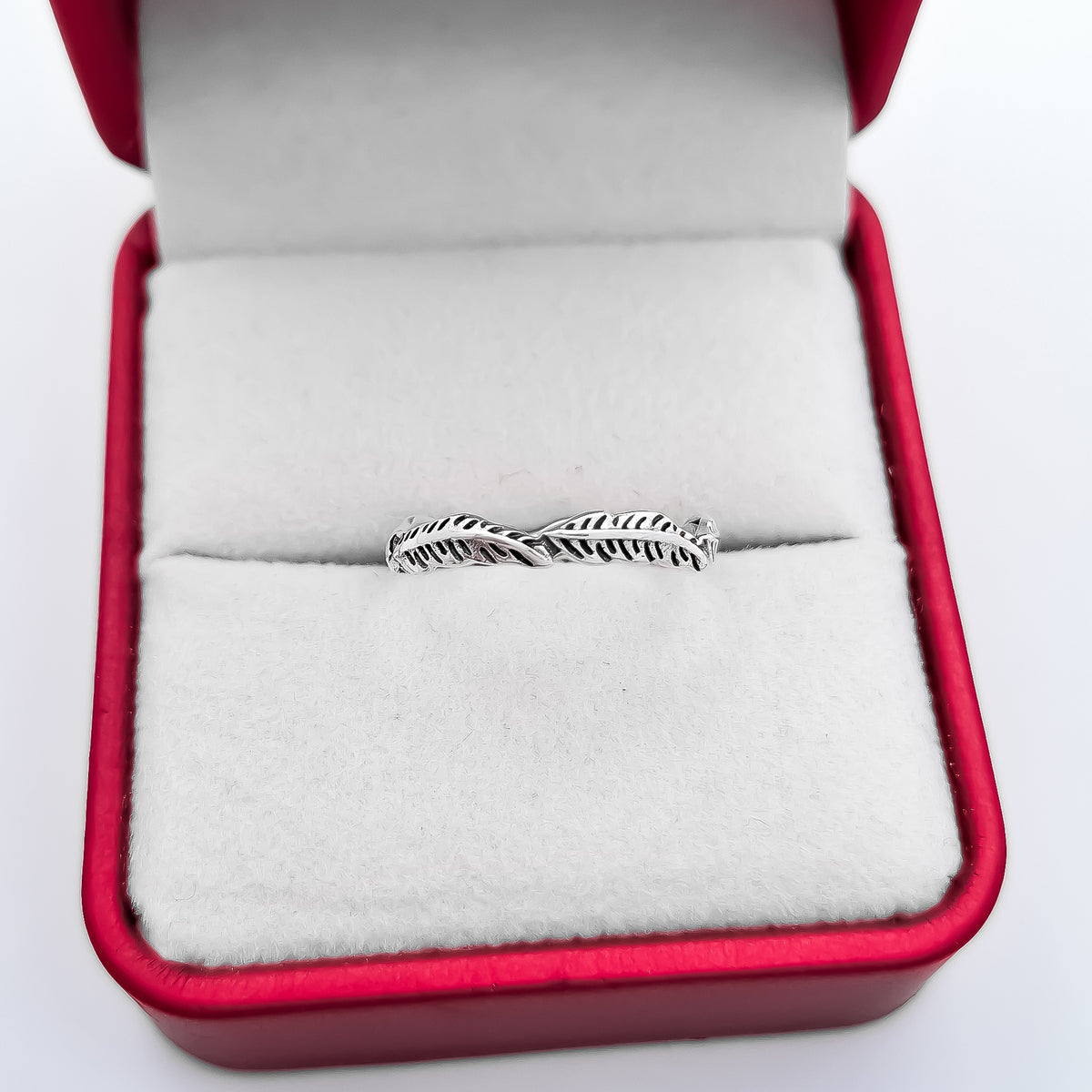 Anillo Hojas Pavonado