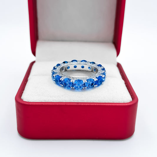 Anillo Zirconia Azul