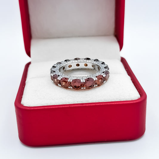 Anillo Cafecito Zirconias