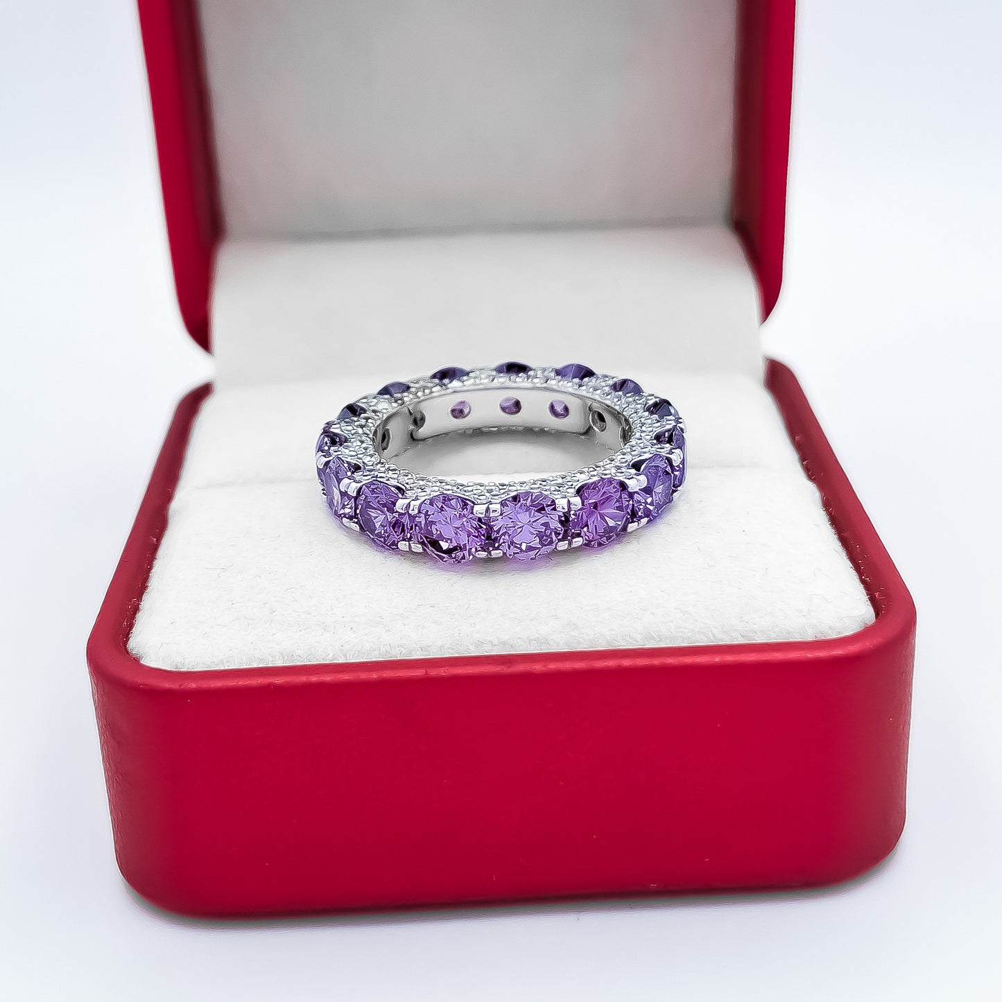 Anillo Morado Zirconia