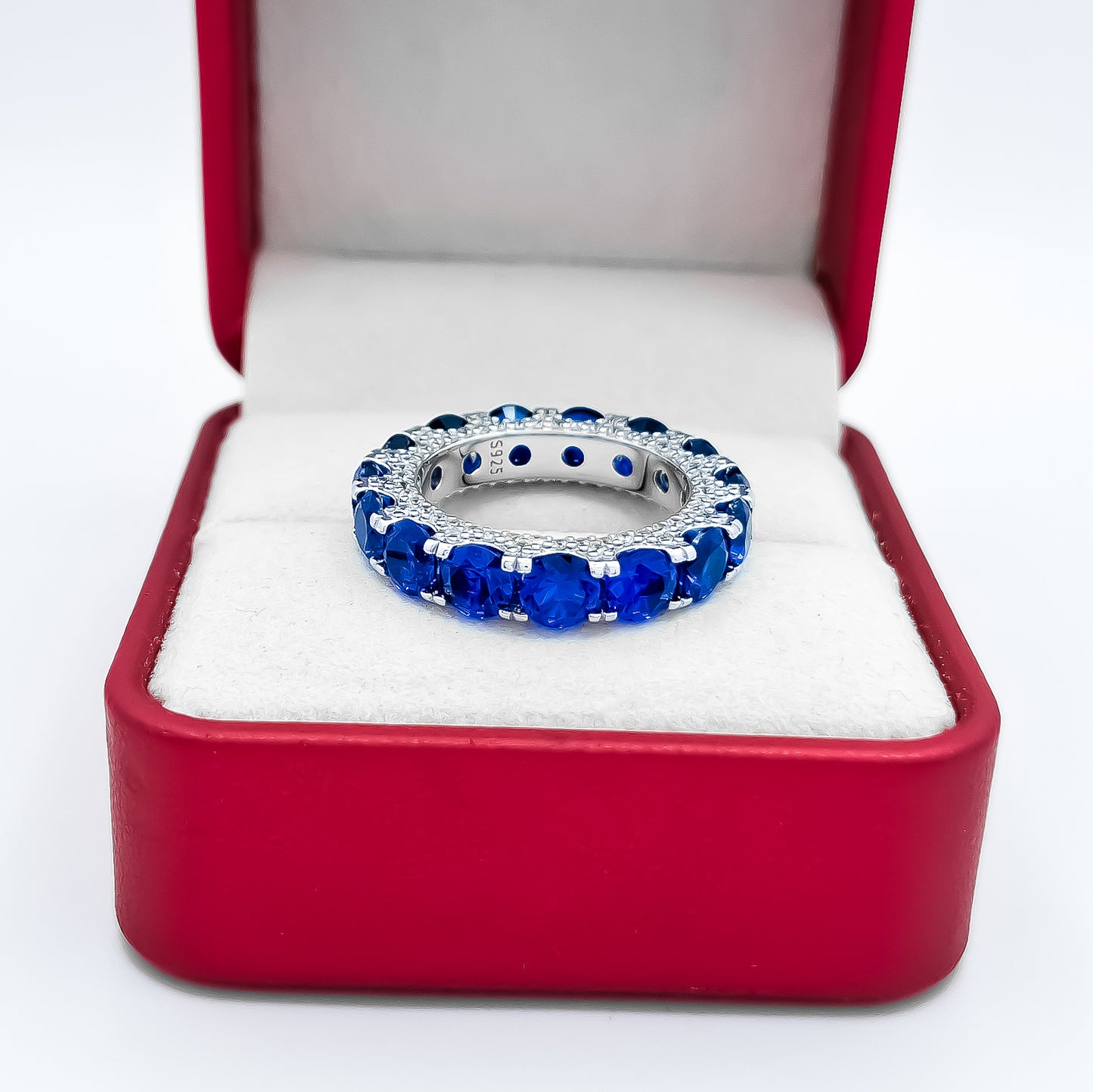 Anillo Azul Zirconia