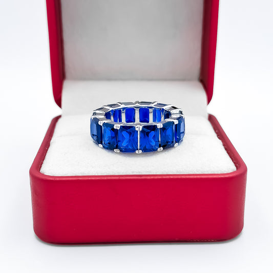 Anillo Zirconia Azul