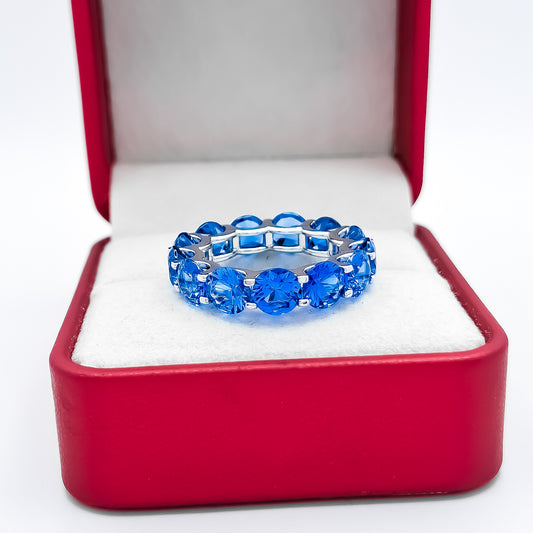 Anillo Zirconia Azul