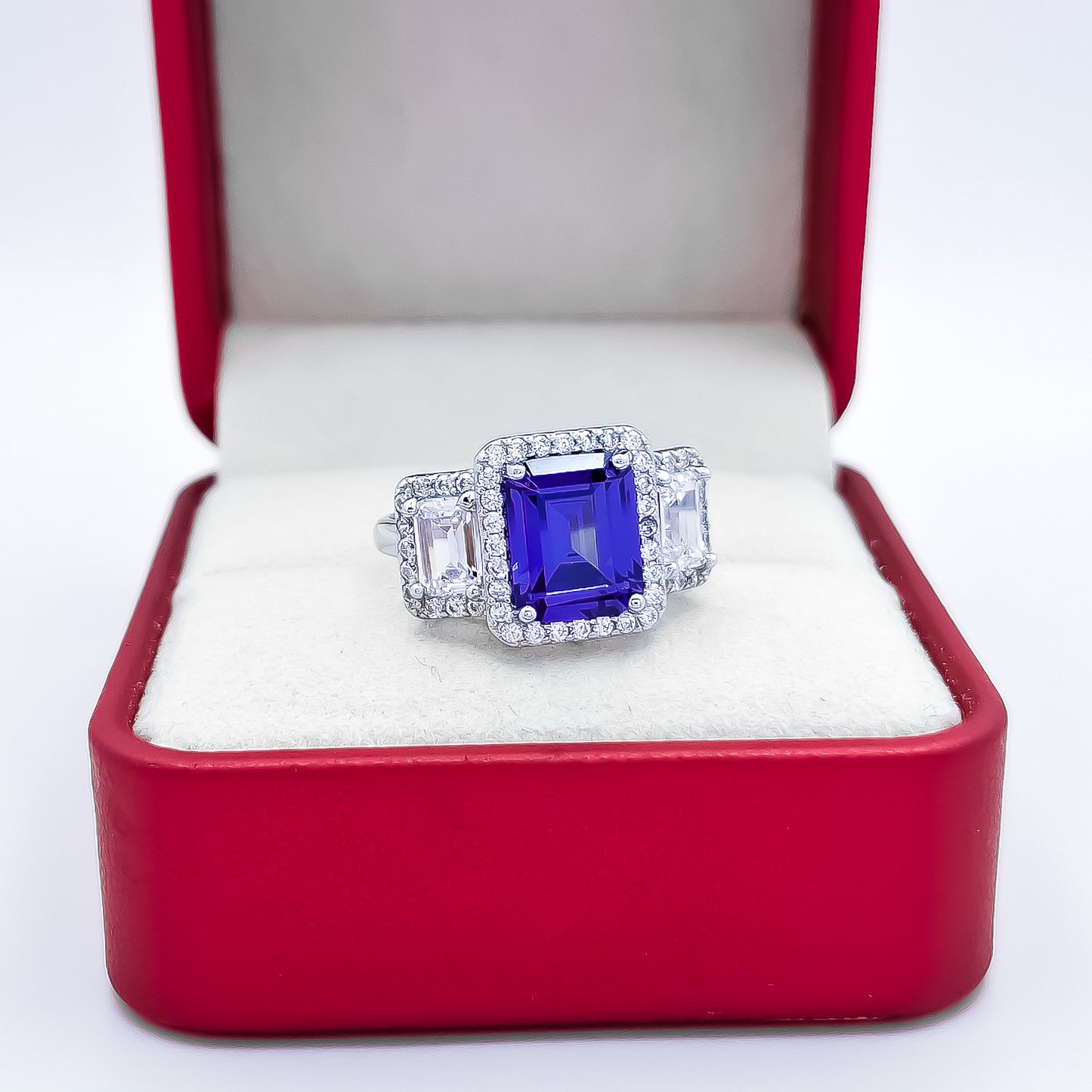 Anillo Cuadros Zirconia