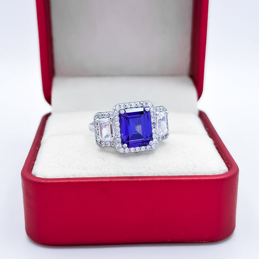 Anillo Cuadros Zirconia