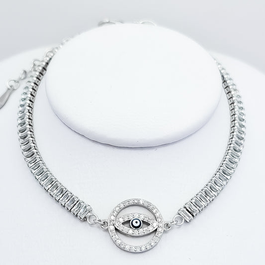 Pulsera Zirconia Ojo